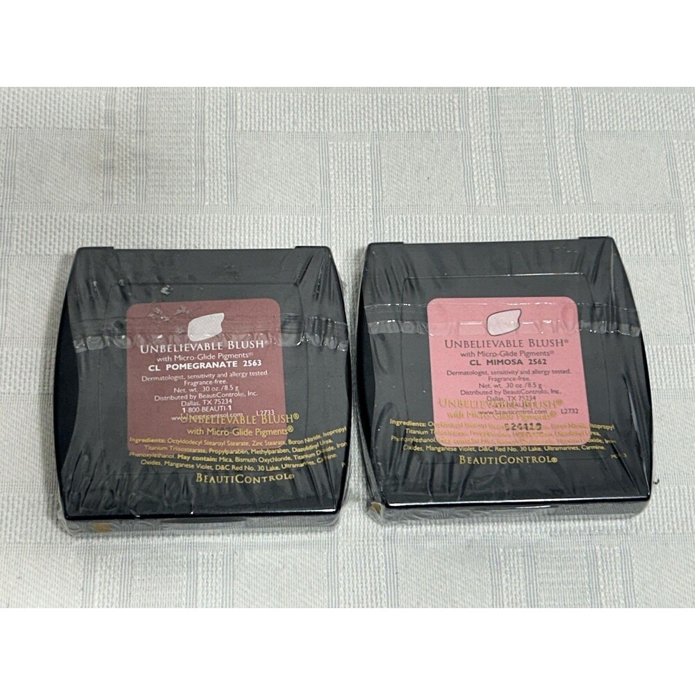 2 NEW SEALED BeautiControl Unbelievable Blush**Pomegranate CL MIMOSA" Makeup